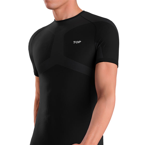 Camiseta Manga Corta Deportiva Primera Capa Microfibra Top Underwear