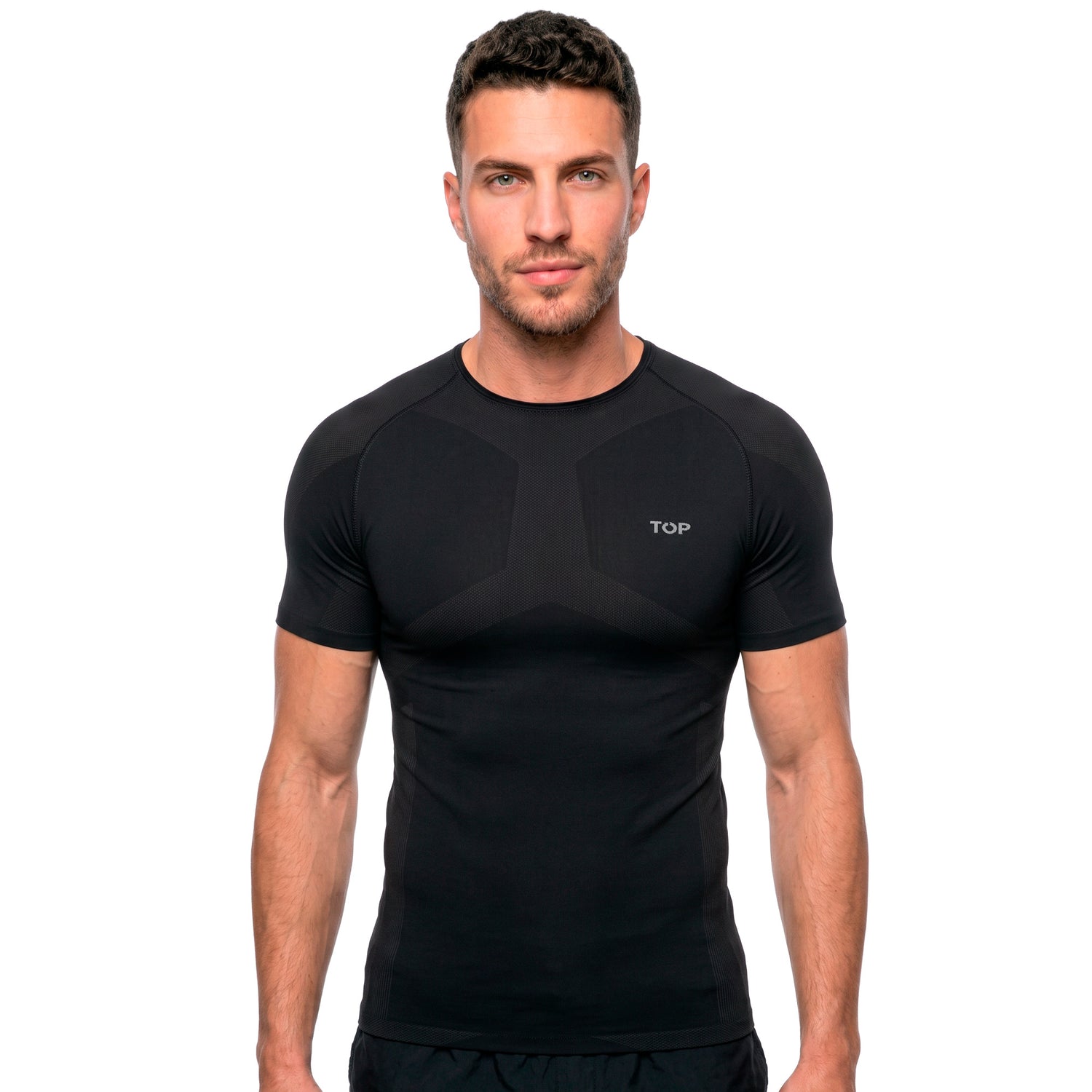 Camiseta Manga Corta Deportiva Primera Capa Microfibra