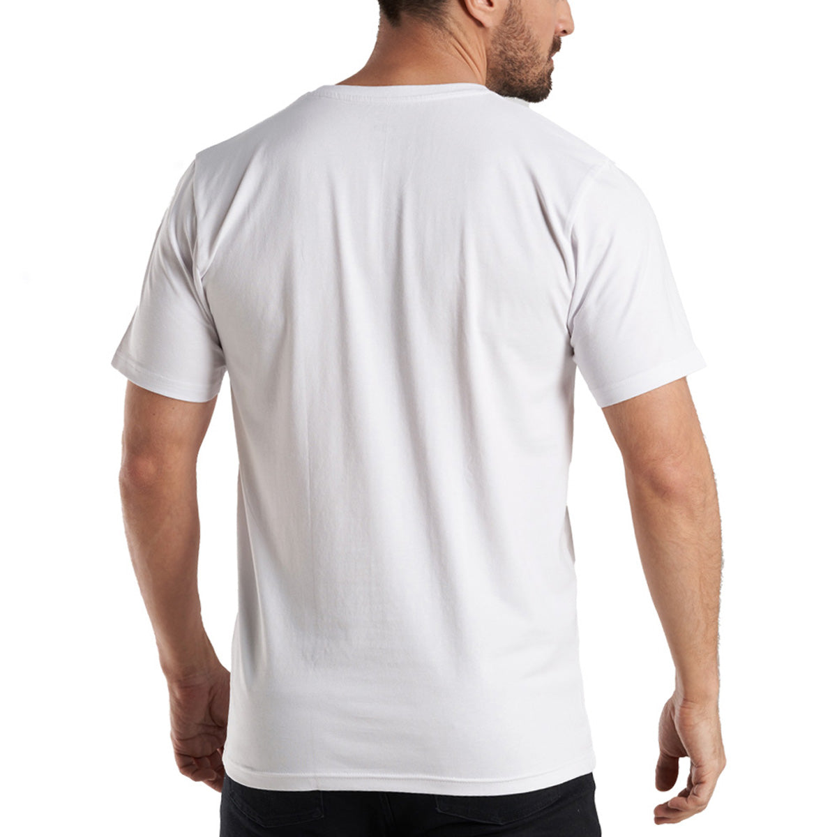 Camisetas Blancas Manga Corta Cuello V Algodón Pack 2