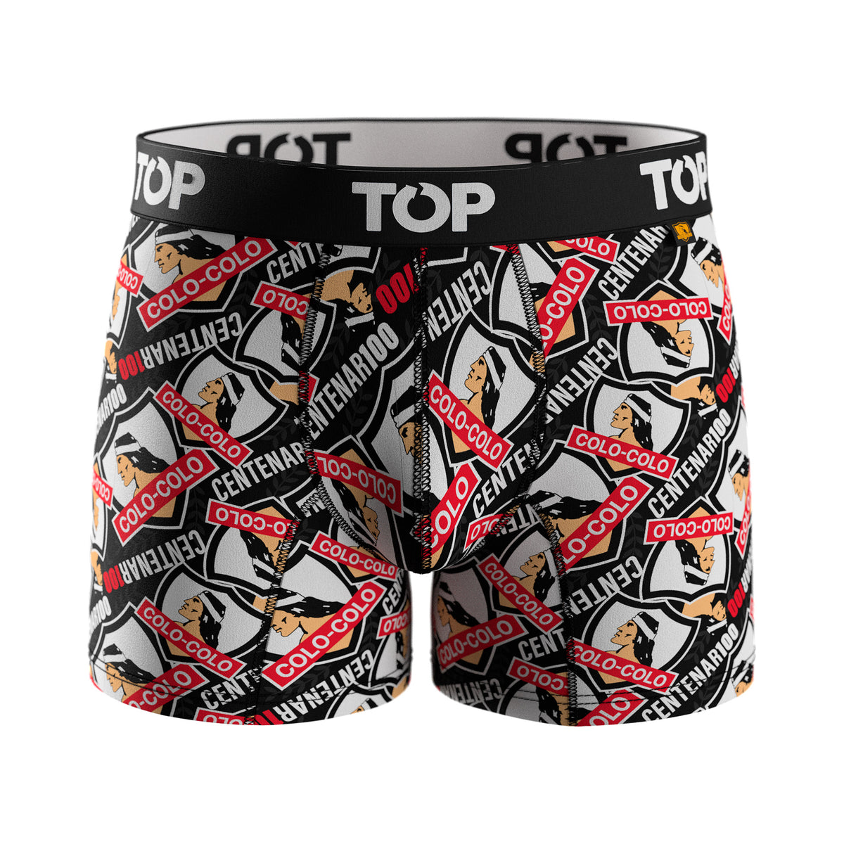 Bóxer Medio Algodón Colo-Colo Pack 3 C7