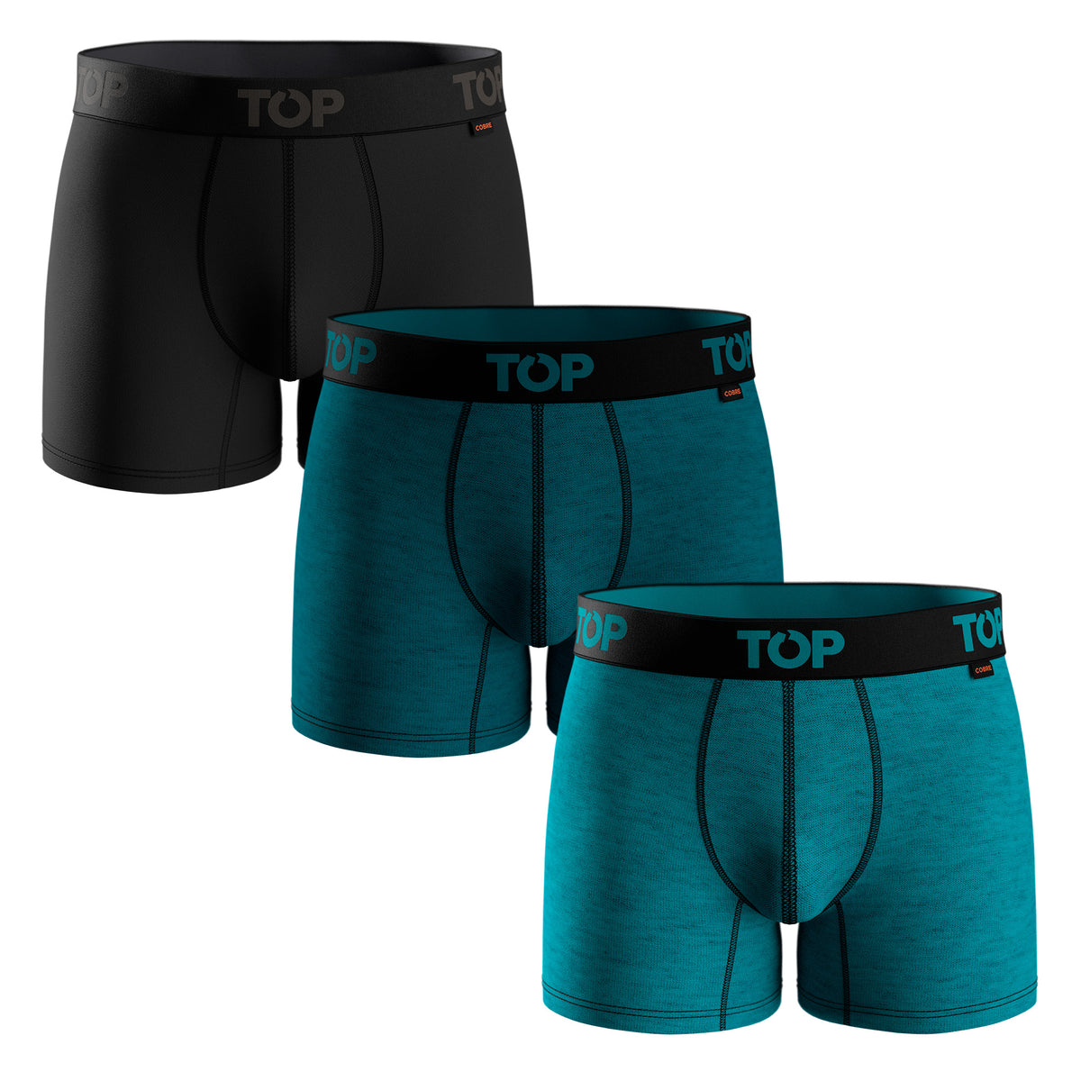 Bóxer Medio Algodón Cobre Pack 3 C5