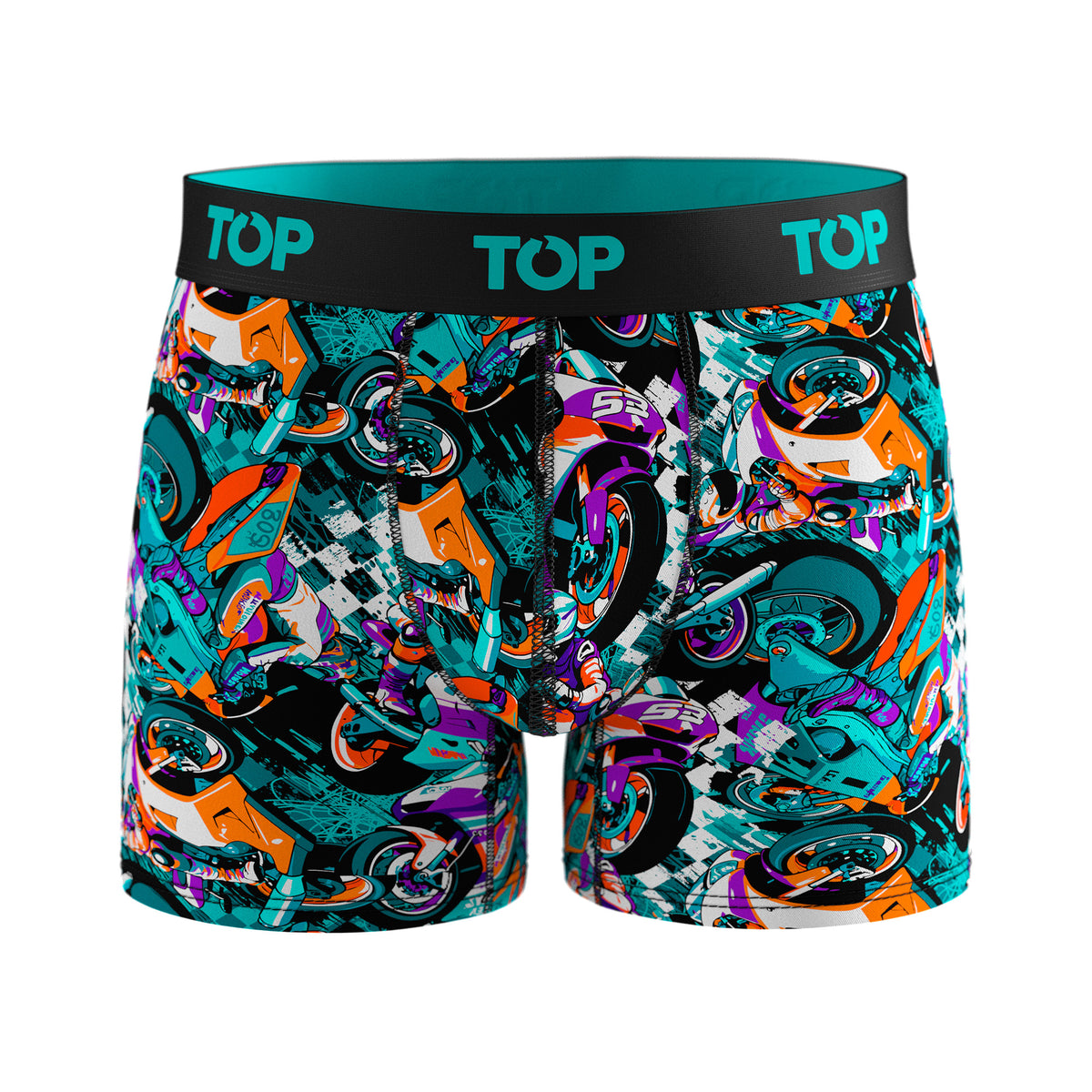 Bóxer Medio Algodón Pack 3 Motores C5