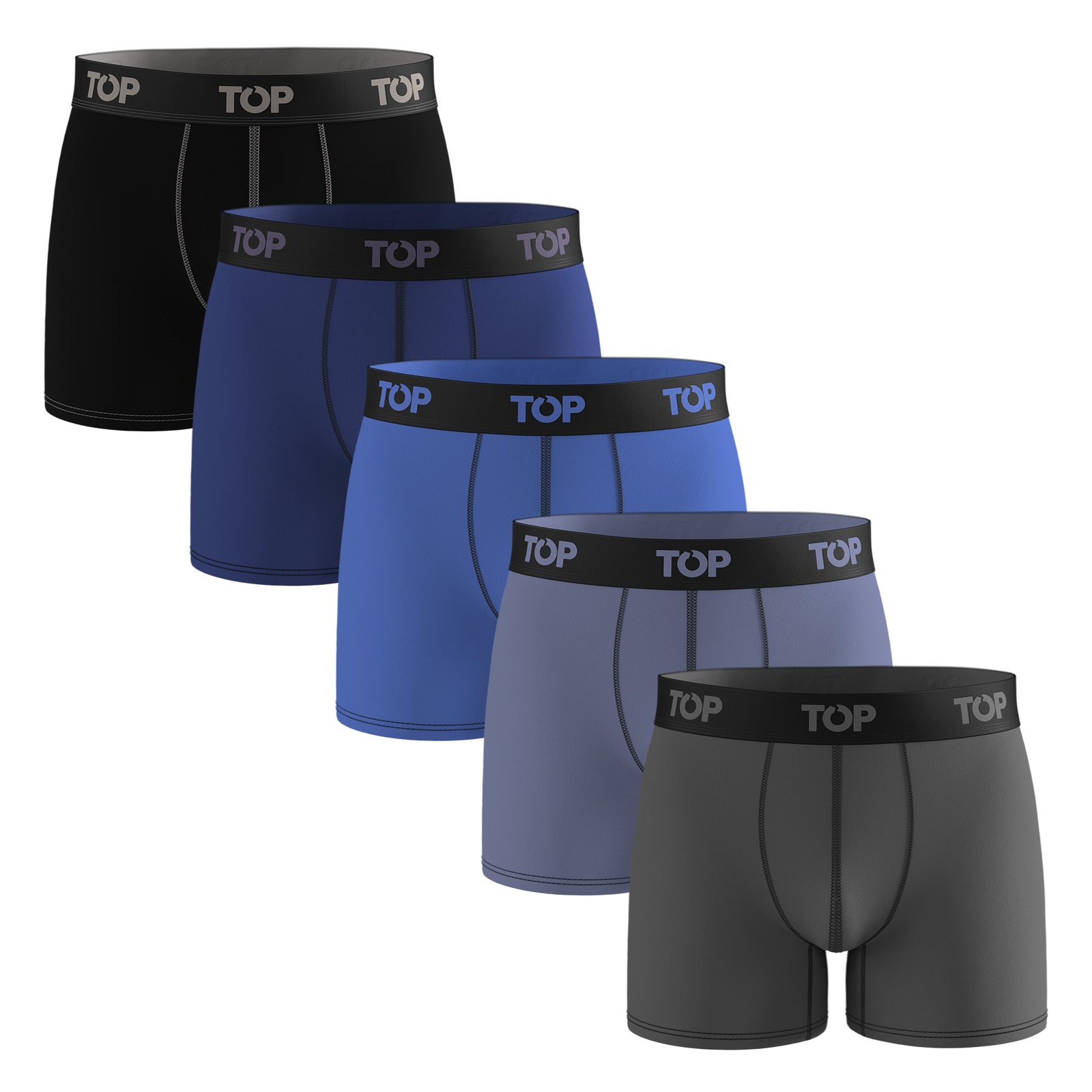 Bóxer Medio Algodón Pack 5 Motores C2