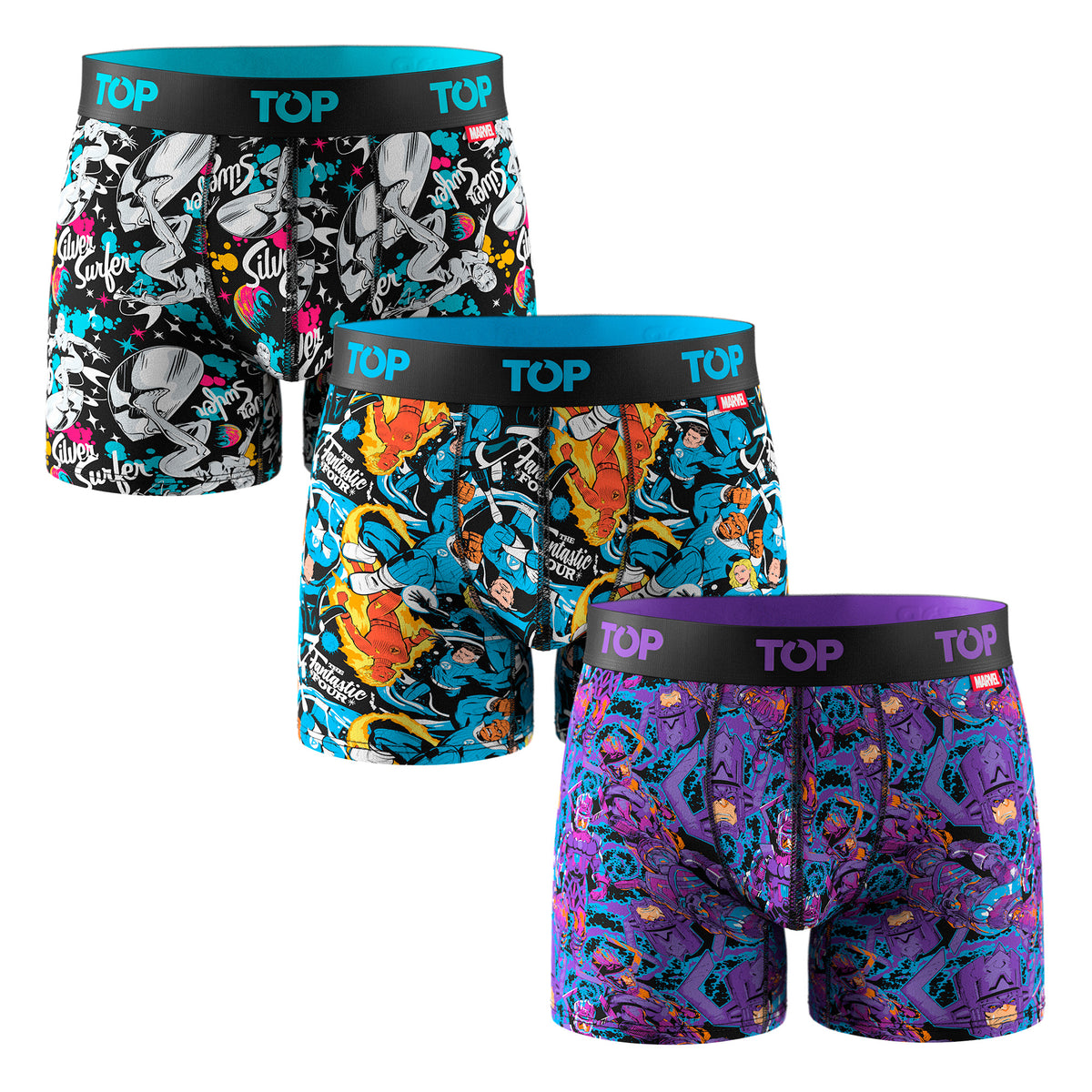 Bóxer Medio Algodón Pack 3 Marvel C19
