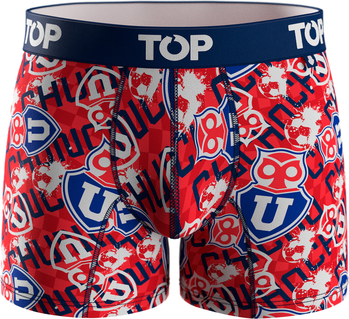 Bóxer Medio Algodón Universidad de Chile Pack 3 C8