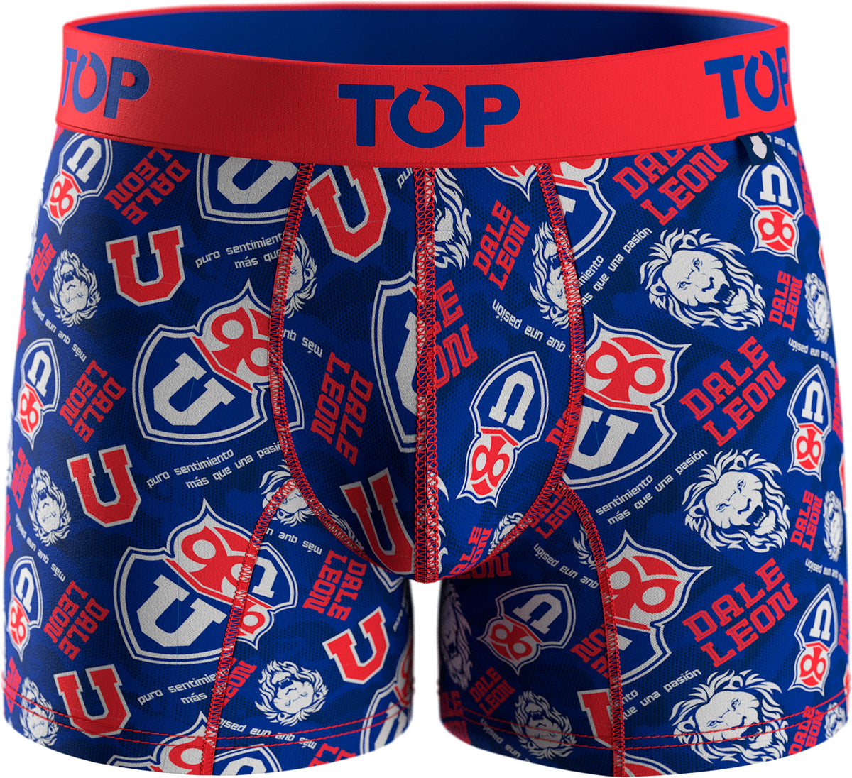Bóxer Medio Algodón Universidad de Chile Pack 3 C8