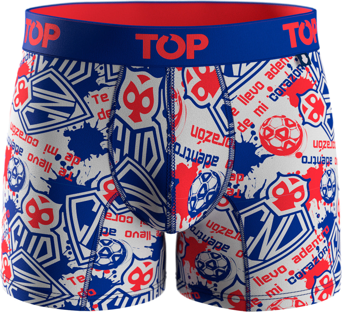 Bóxer Medio Algodón Universidad de Chile Pack 3 C8