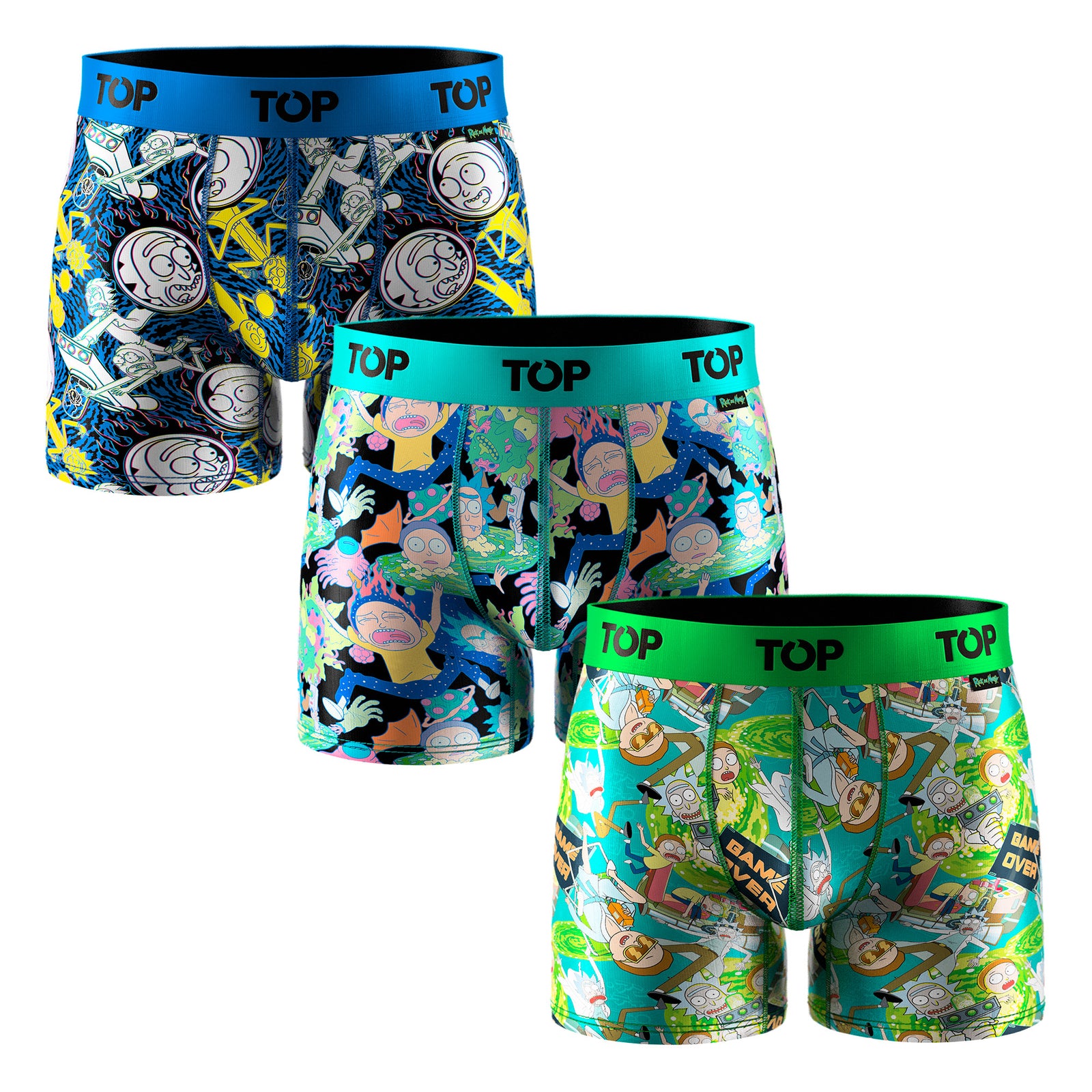 Bóxer Medio Microfibra Pack 3 Rick and Morty C2
