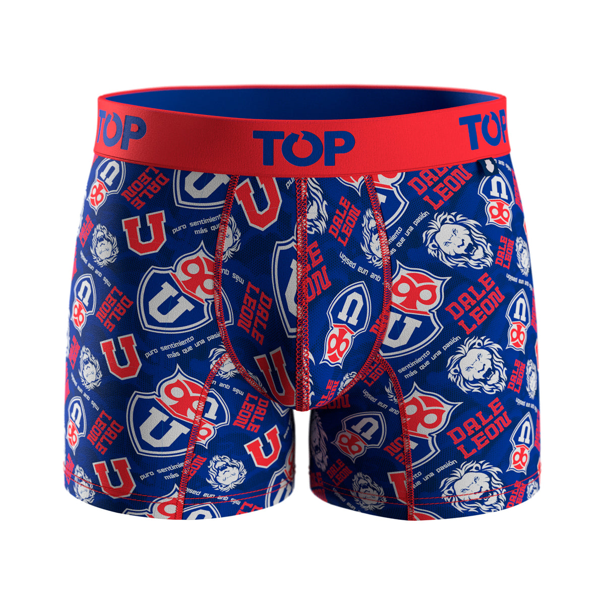 Bóxer Medio Microfibra Universidad de Chile Pack 3 C3