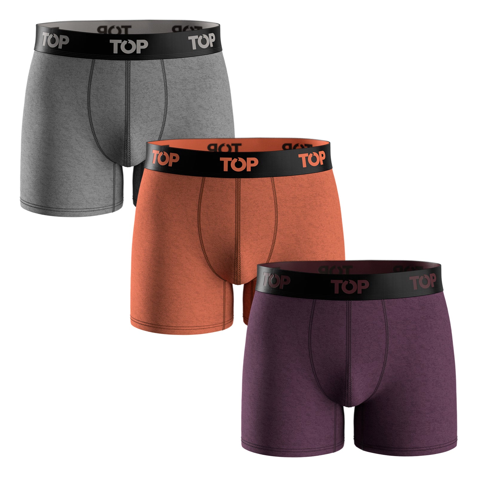 Bóxer Medio Algodón Pack 3 C26