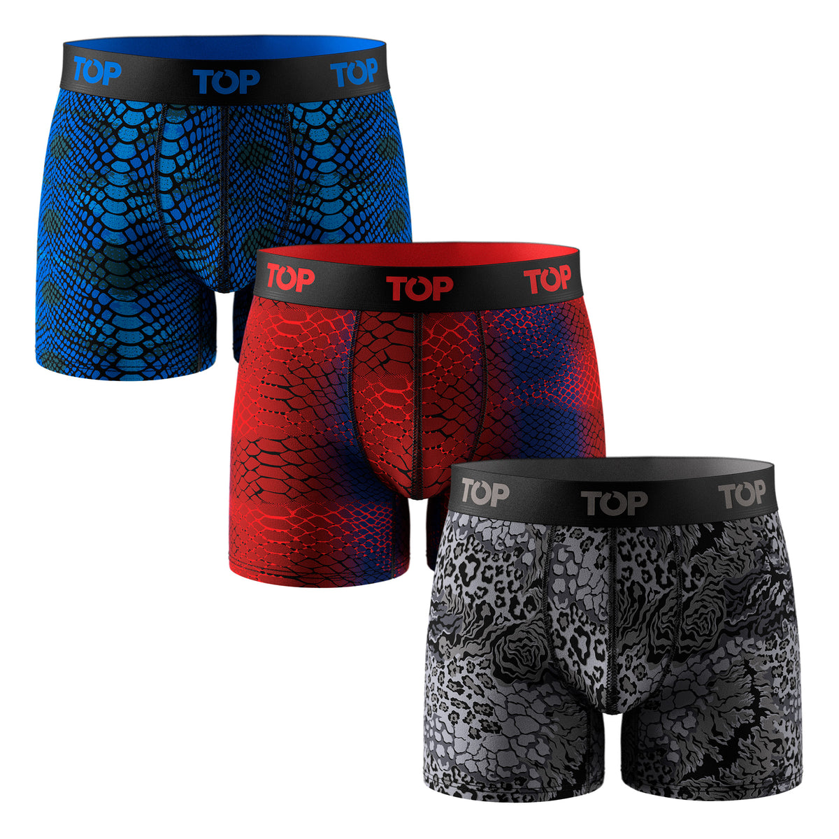 Bóxer Medio Algodón Pack 3 Colección Skins C3