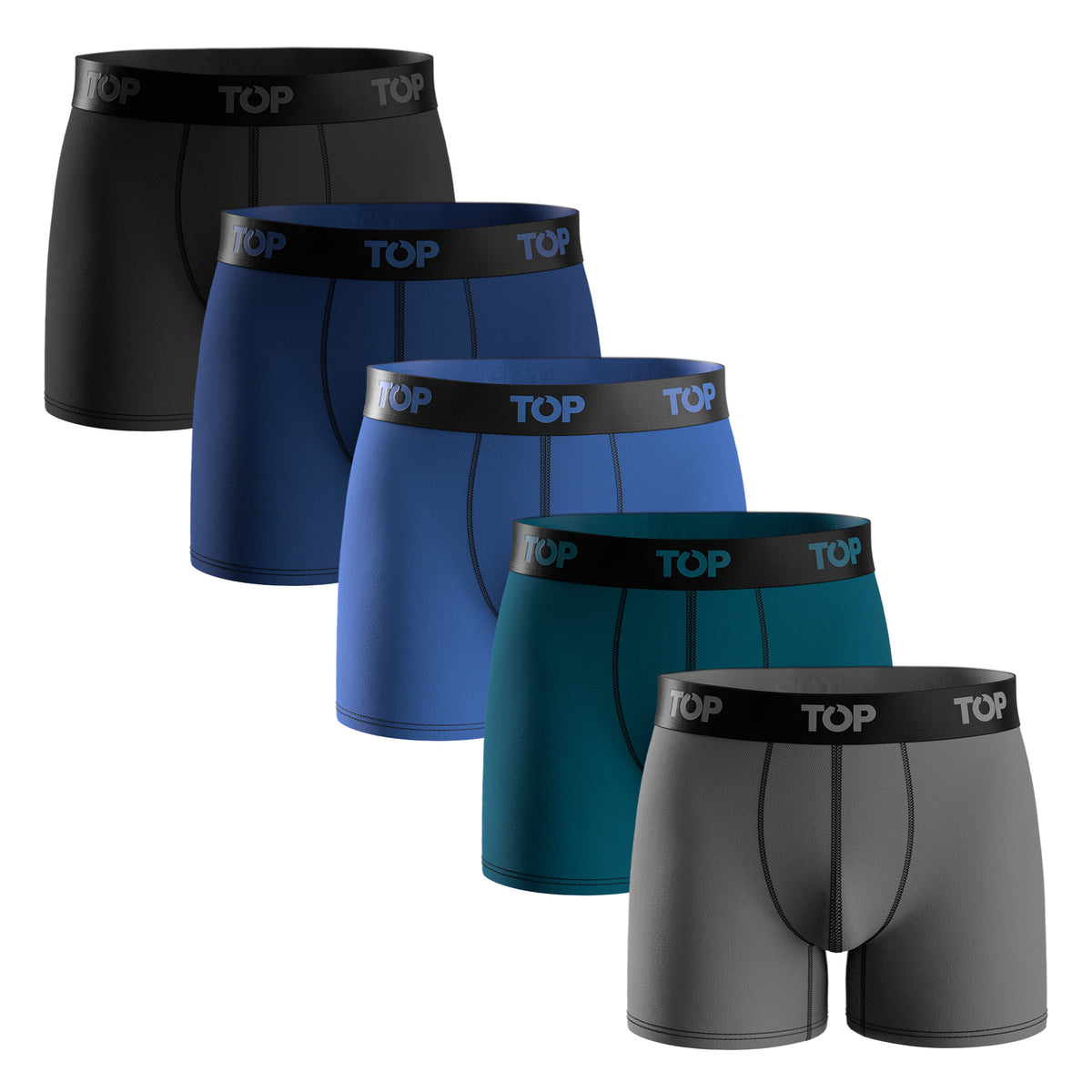 Bóxer Medio Algodón Pack 5 C10