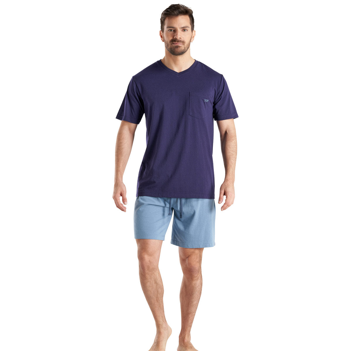 Pijama Verano Hombre Algodón C1