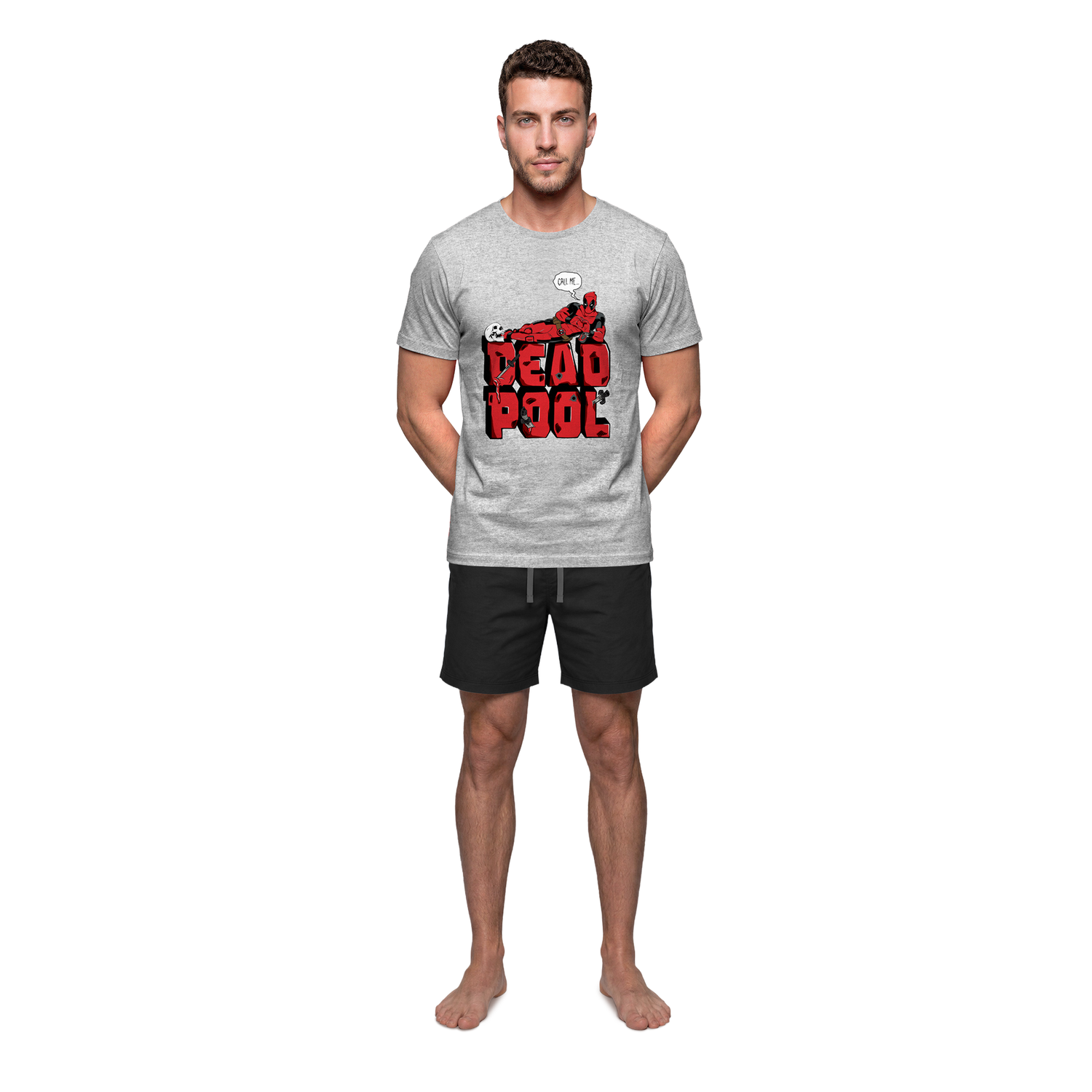 Pijama Hombre Verano Algodón Marvel C1
