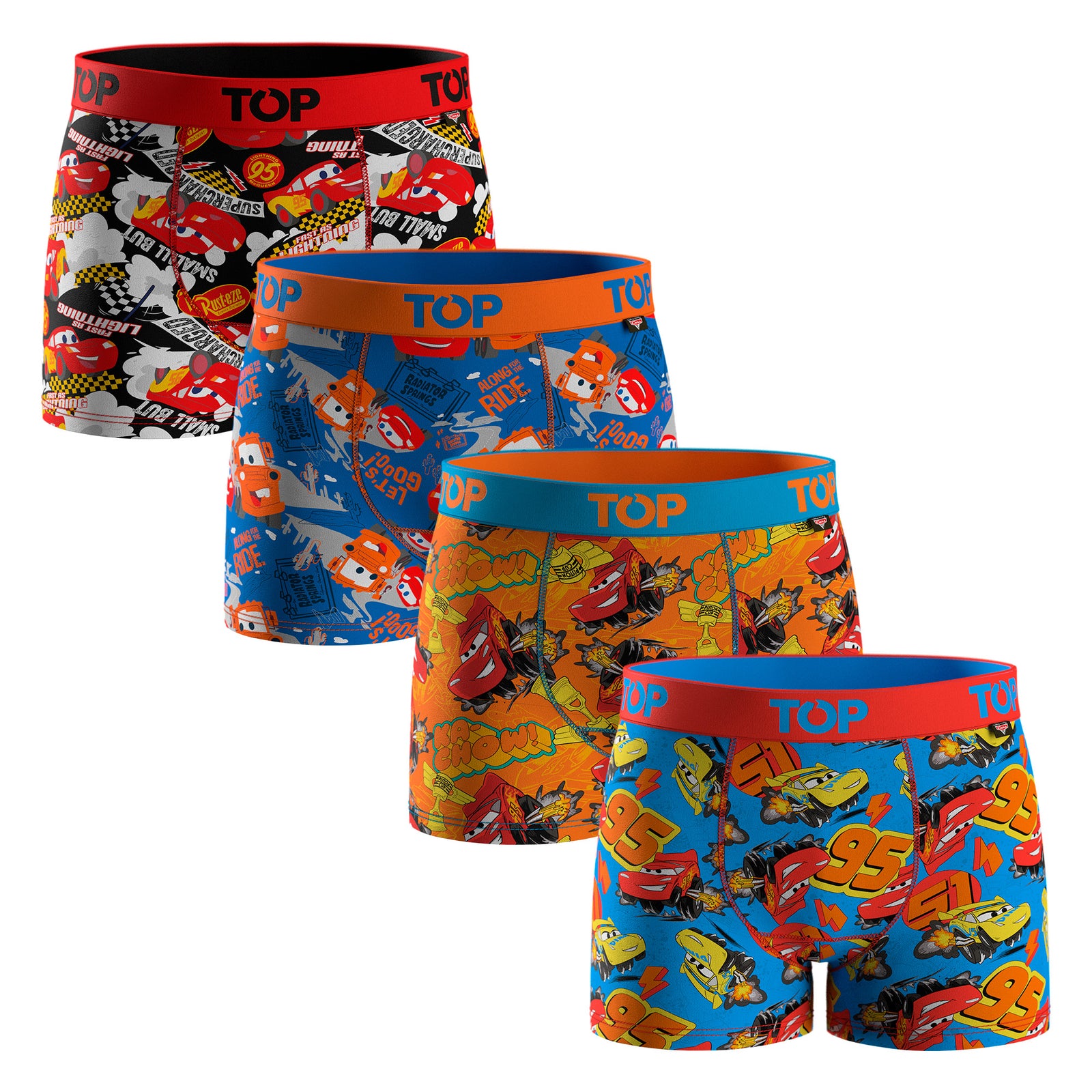 Bóxer Niño Algodón Pack 4 Cars C2