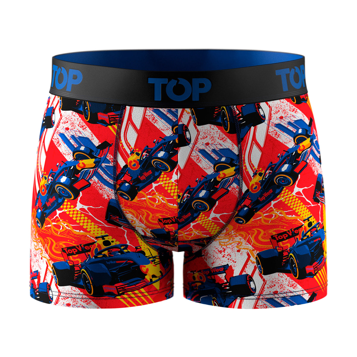 Bóxer Medio Niño Algodón Pack 4 Motores C1