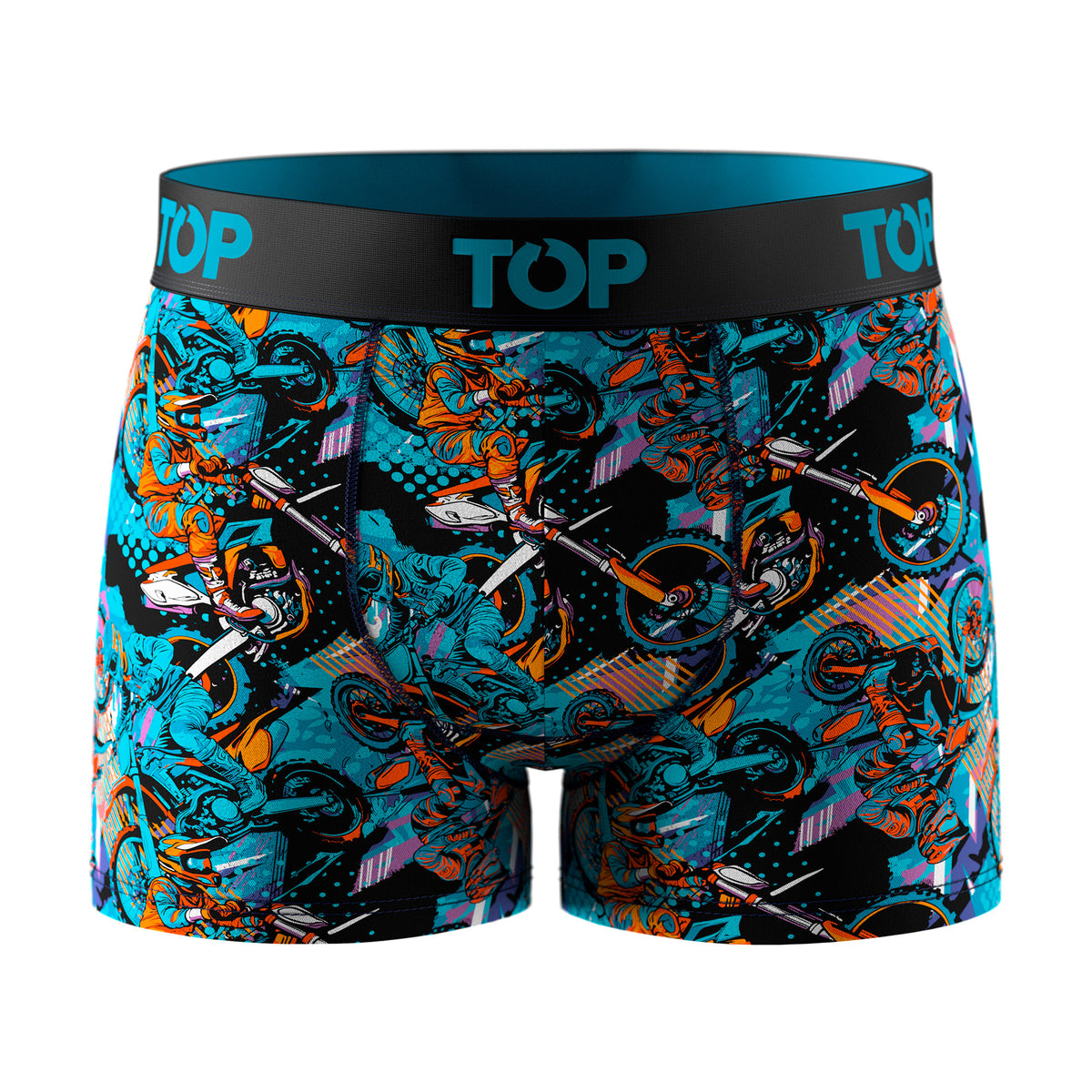 Bóxer Medio Niño Algodón Pack 4 Motores C2