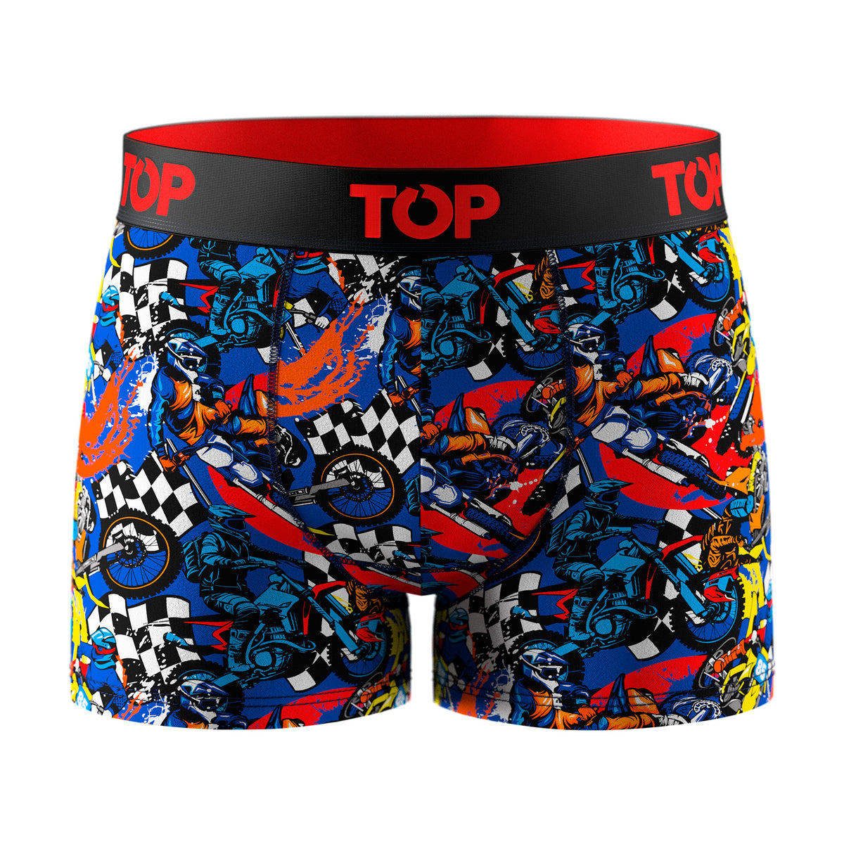 Bóxer Medio Niño Algodón Pack 4 Motores C2