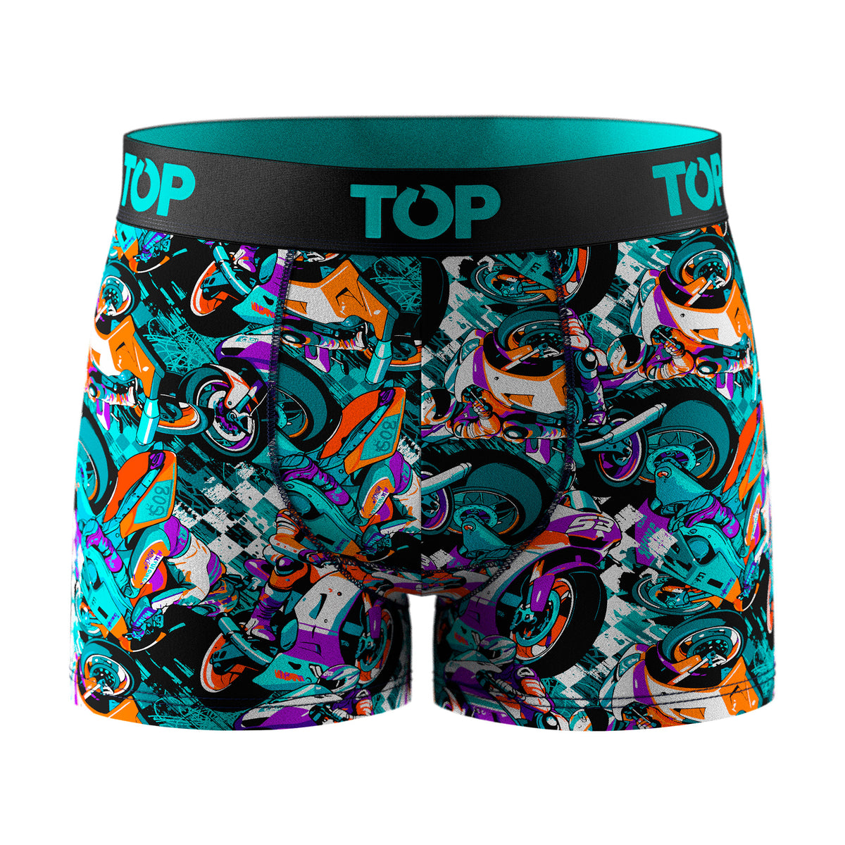 Bóxer Medio Niño Algodón Pack 4 Motores C2