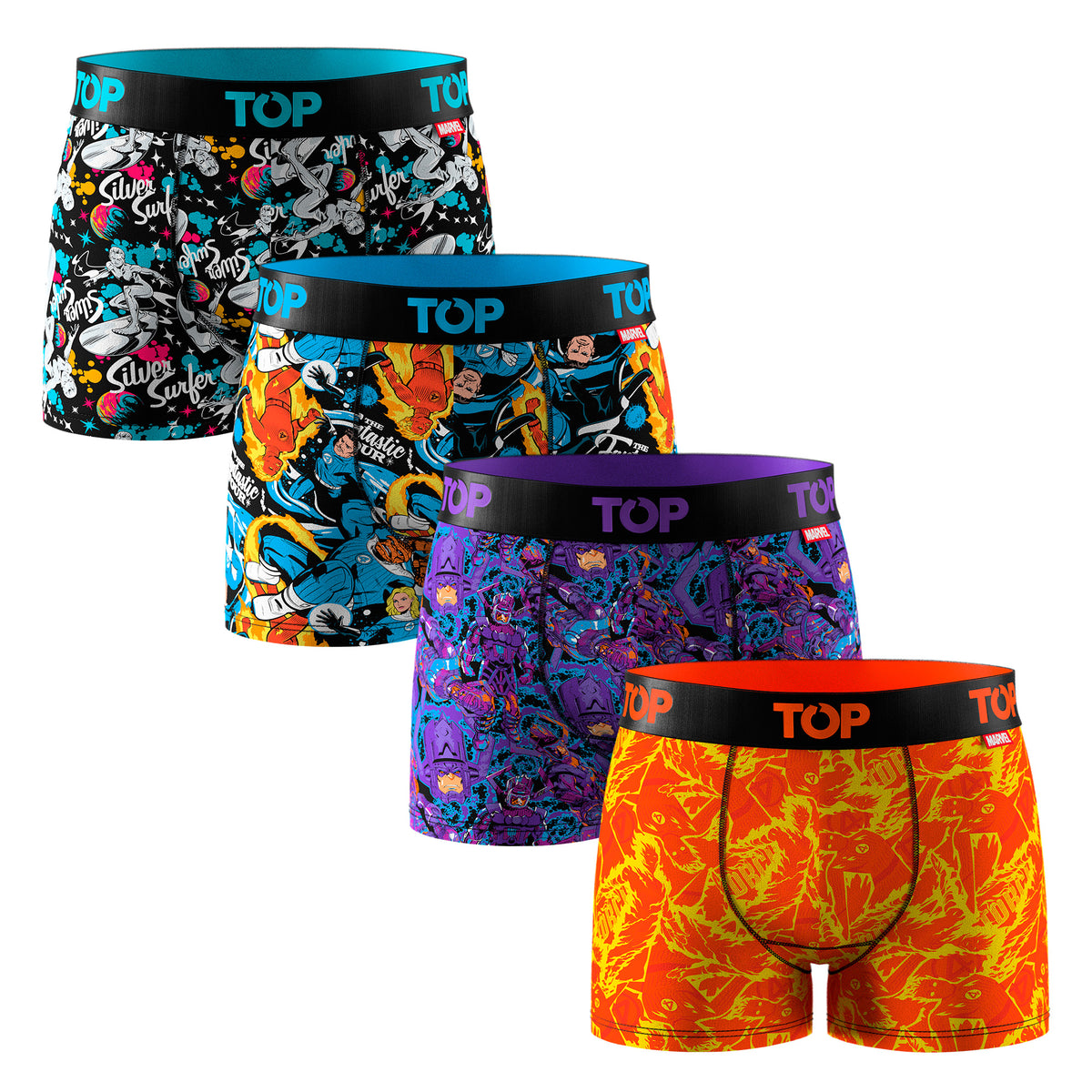 Bóxer Niño Algodón Marvel Pack 4 C16