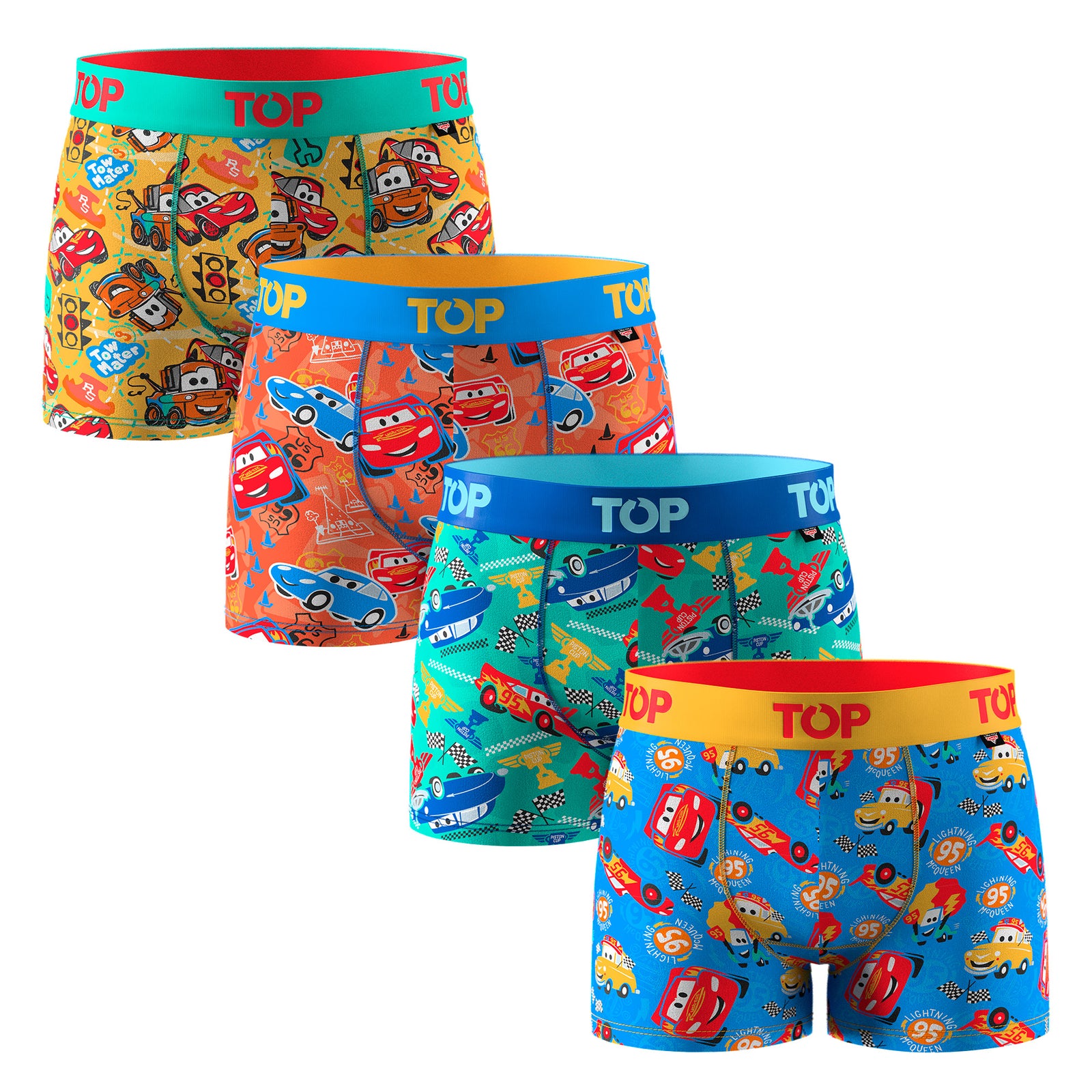 Bóxer Niño Algodón Pack 4 Cars C4