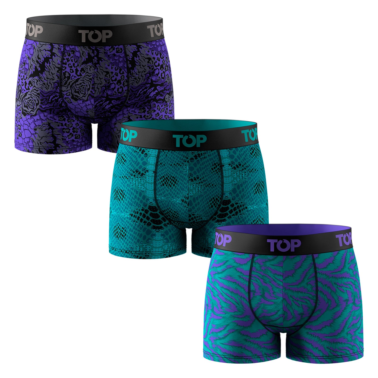 Bóxer Medio Niño Algodón Pack 3 Colección Skins C1