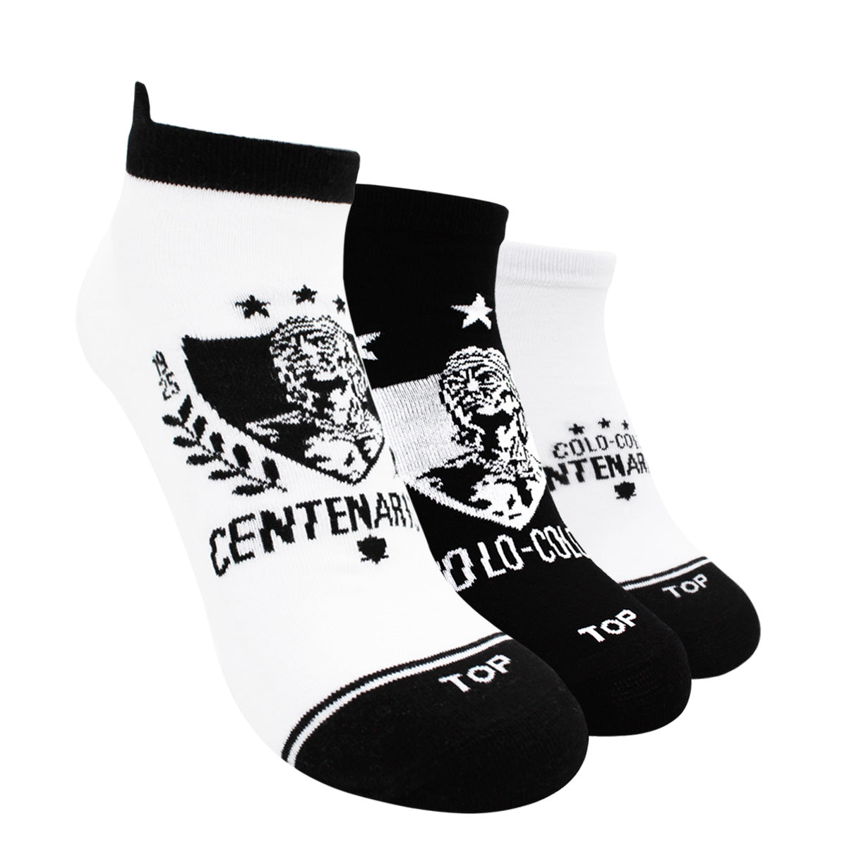 Calcetines Tobilleros Algodón Pack 3 Colo-Colo C2