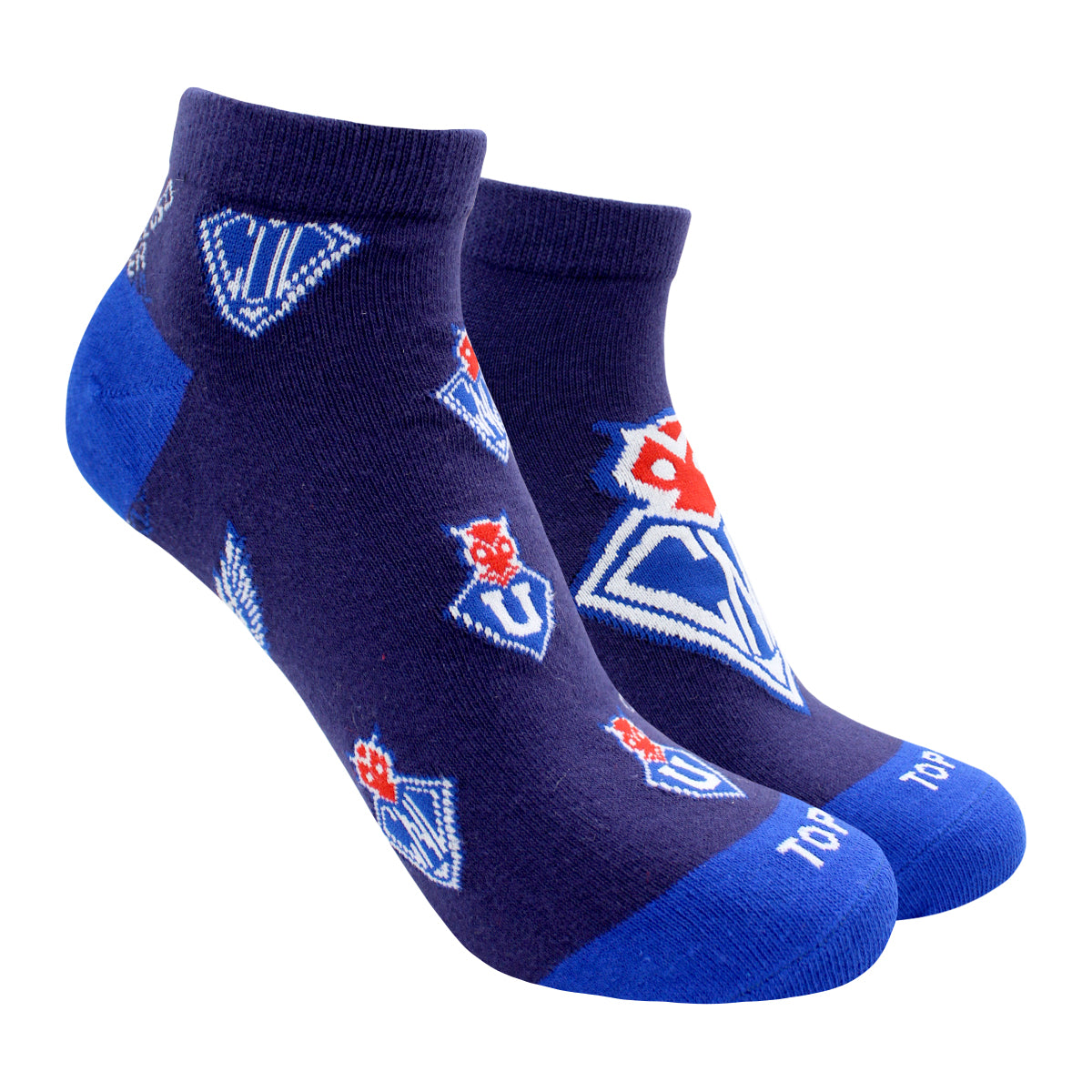 Calcetines Tobilleros Algodón Pack 2 Universidad de Chile C1