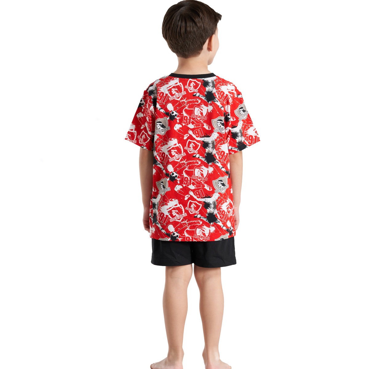 Pijama Algodón Niño Verano Colo Colo C2