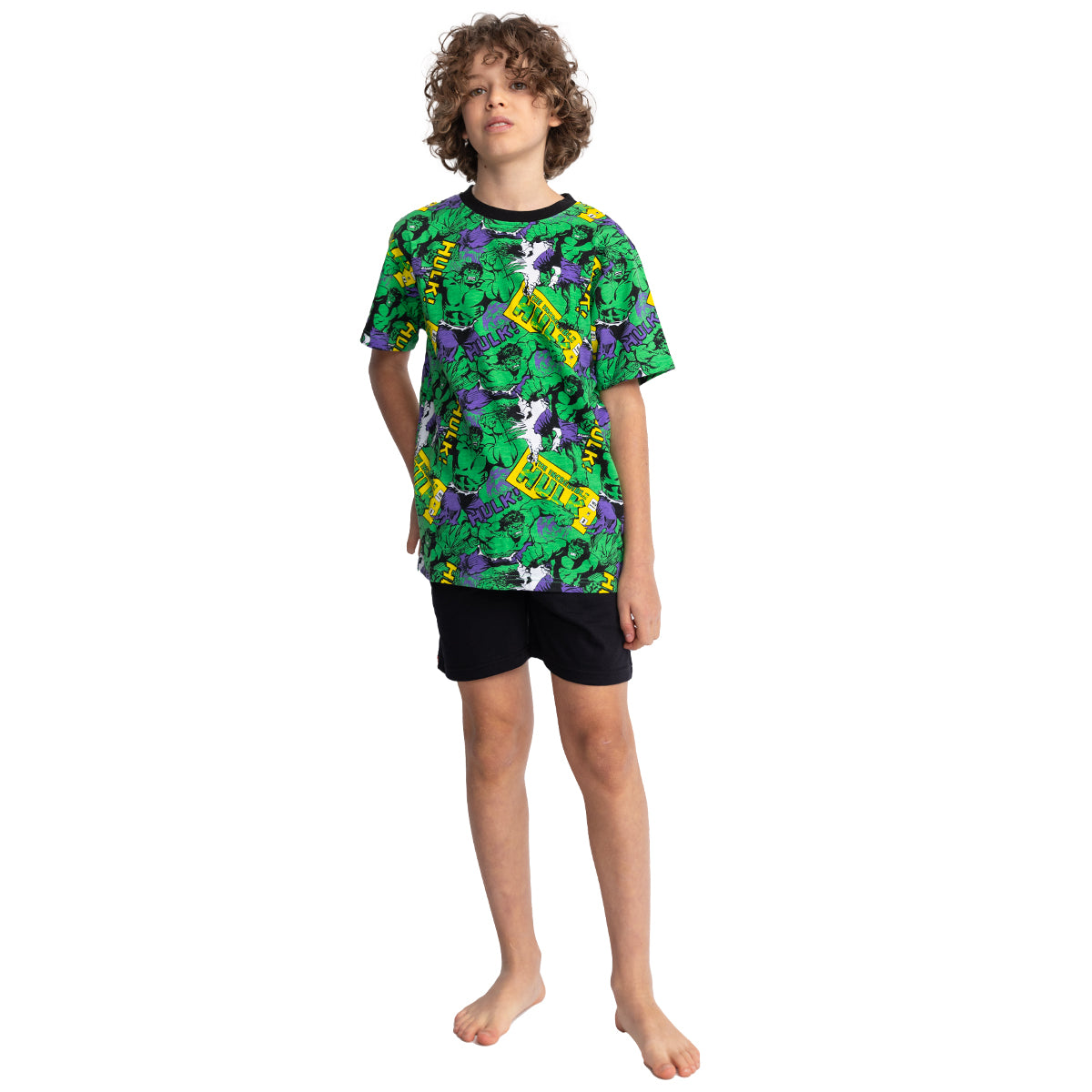 Pijama Nino Algodon Verano Hulk C2