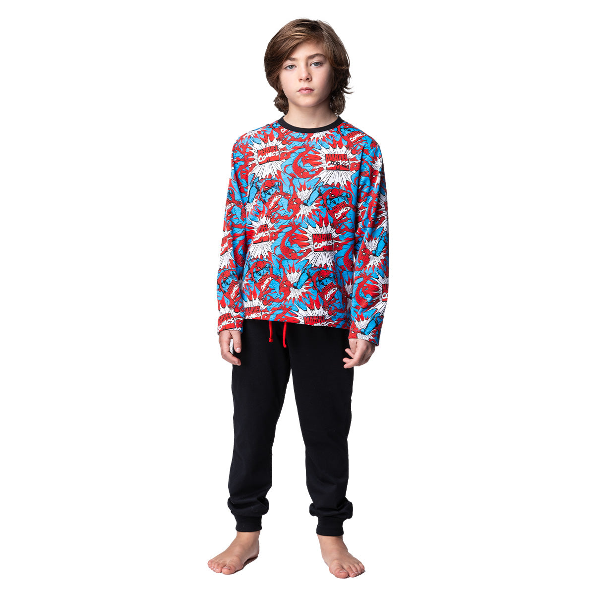 Pijama Largo Niño Invierno Algodón Marvel C1