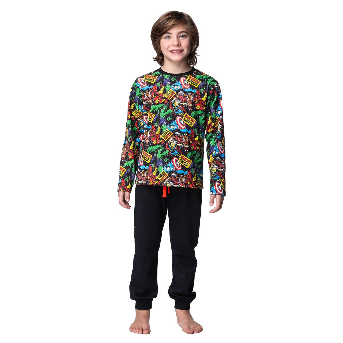 Pijama Largo Niño Invierno Algodón Marvel C2