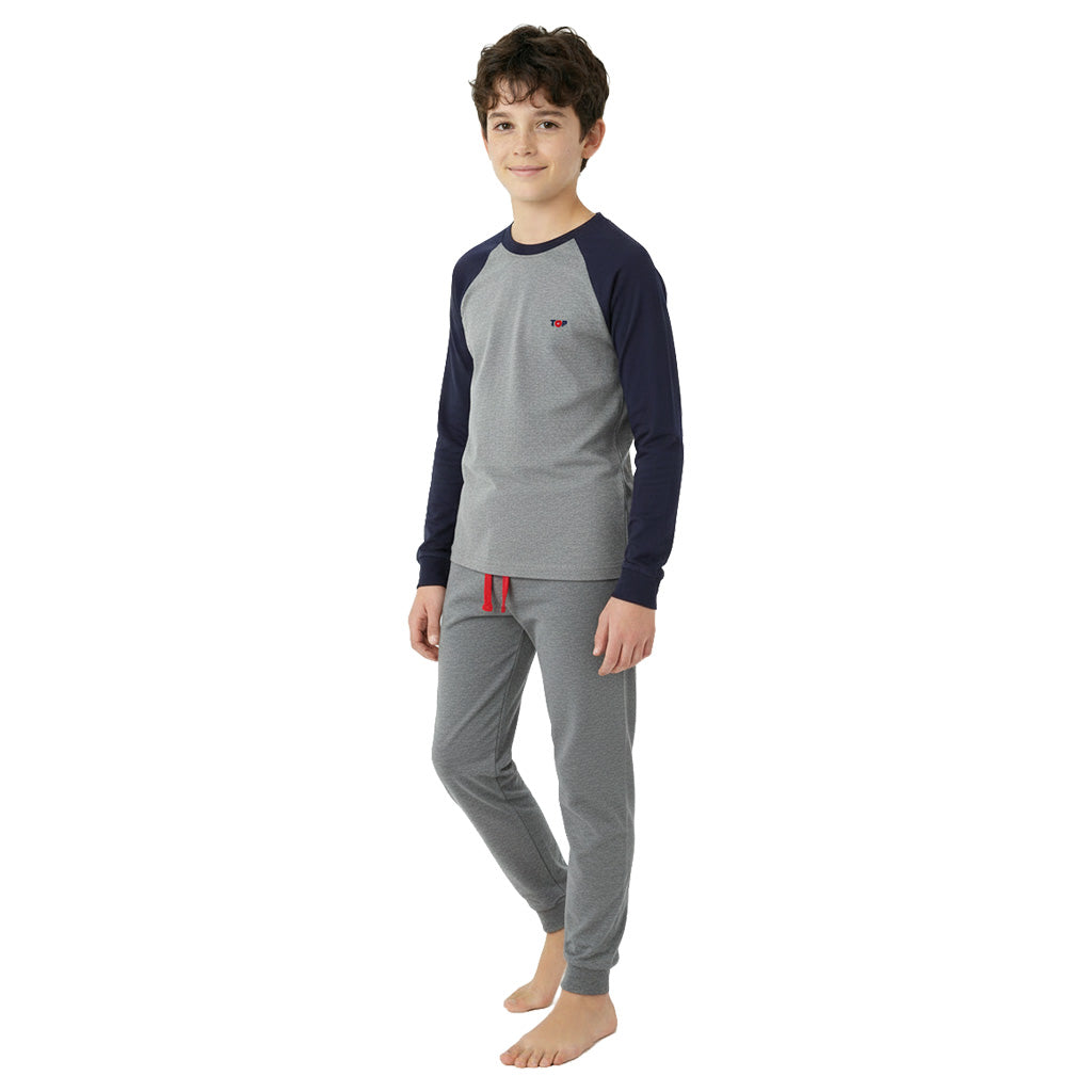 Pijama Largo Niño Invierno Algodón C1