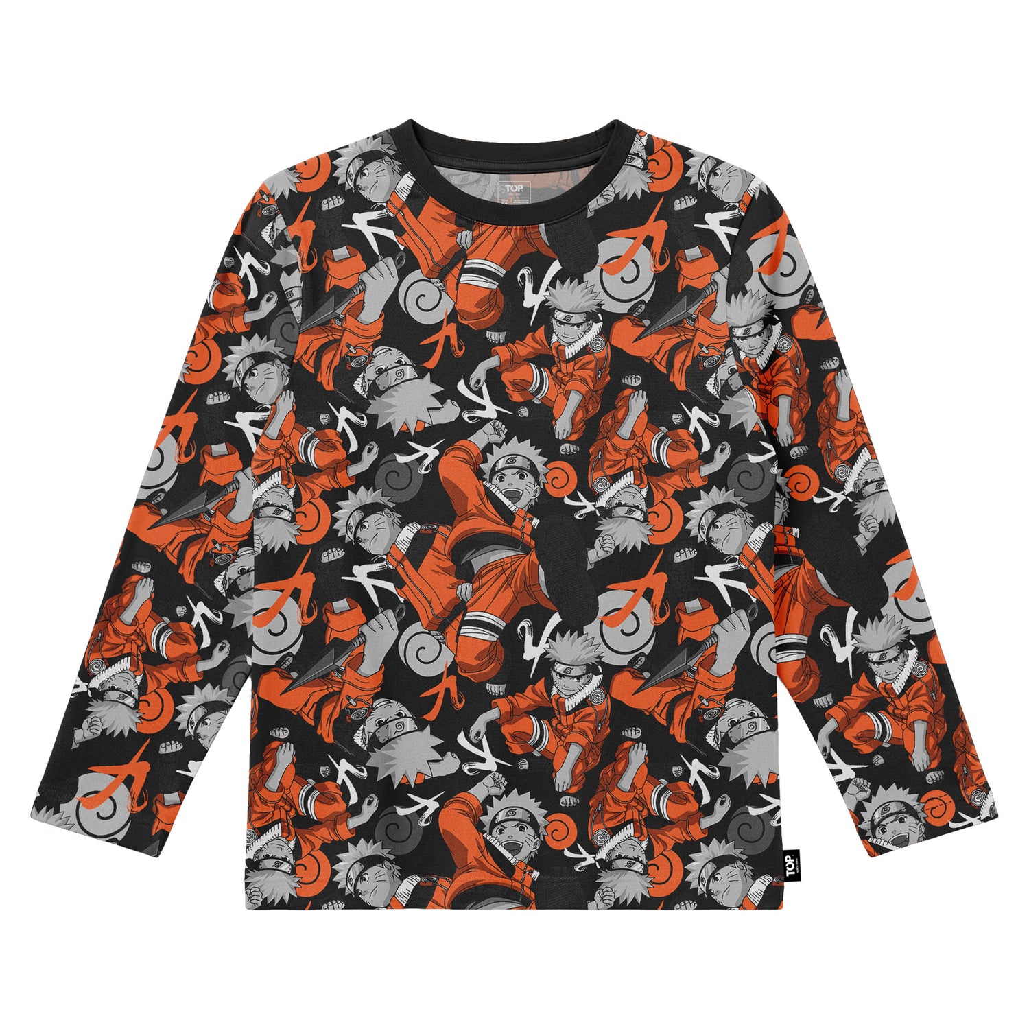 Pijama Largo Invierno Niño Algodón Naruto C1