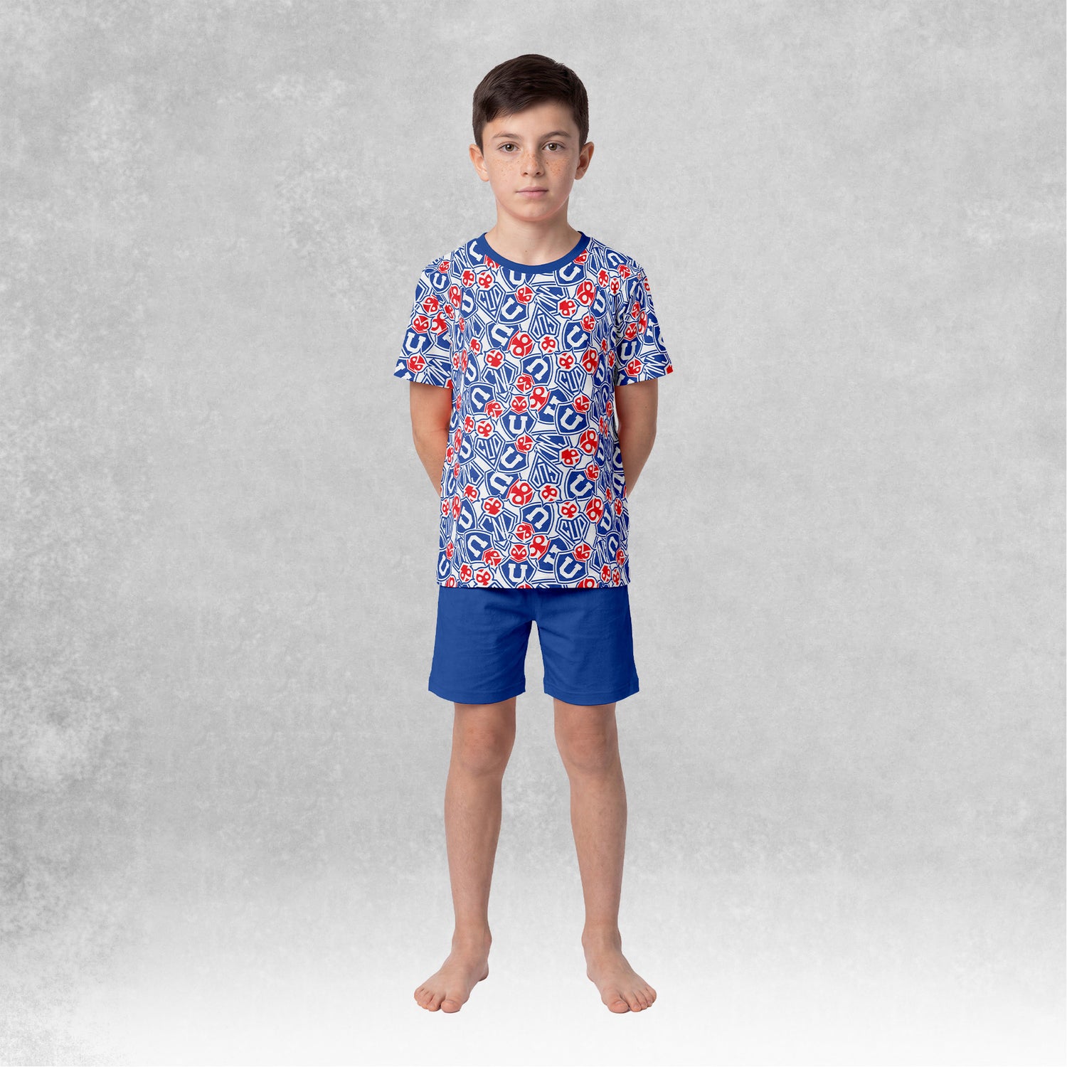Pijama Niño Algodón Verano Universidad de Chile C1
