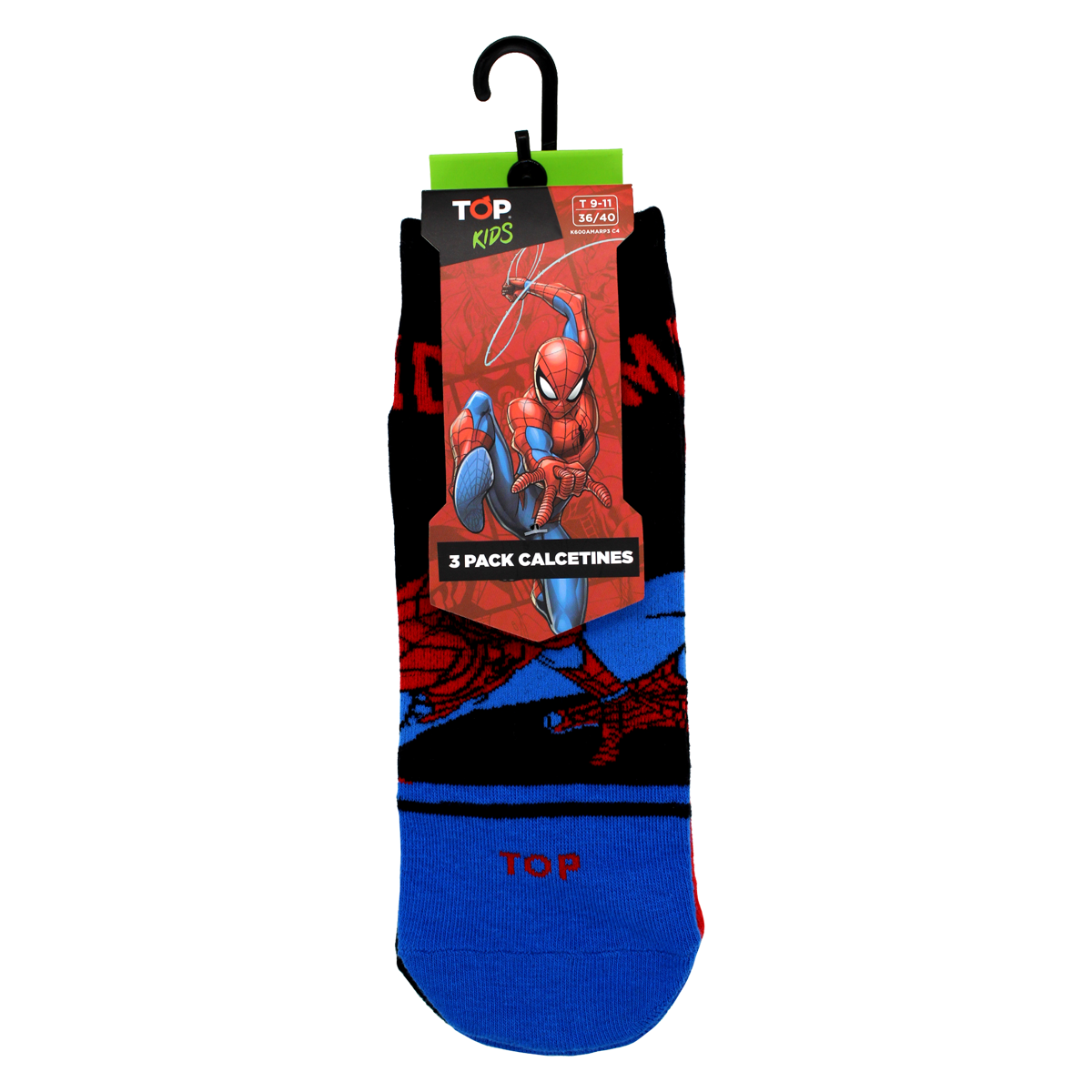 Calcetines Cortos Algodón Niños Pack 3 Spider-Man C4