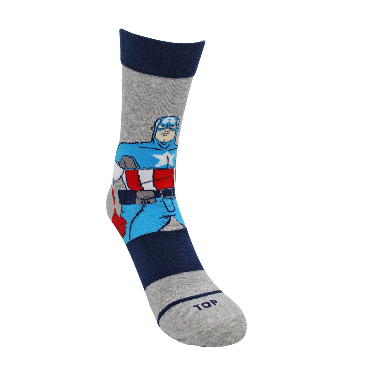 Calcetines Largos Niño Algodón Marvel Capitán América Pack 2 C3