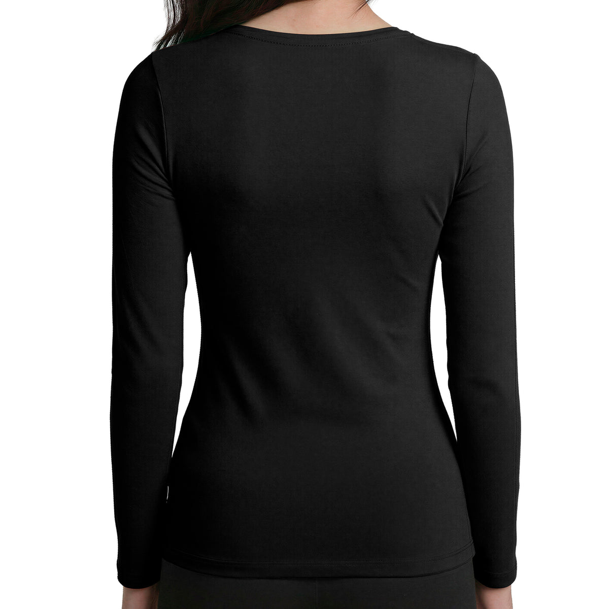 Camiseta Panty manga larga Mujer escote cuadrado C1