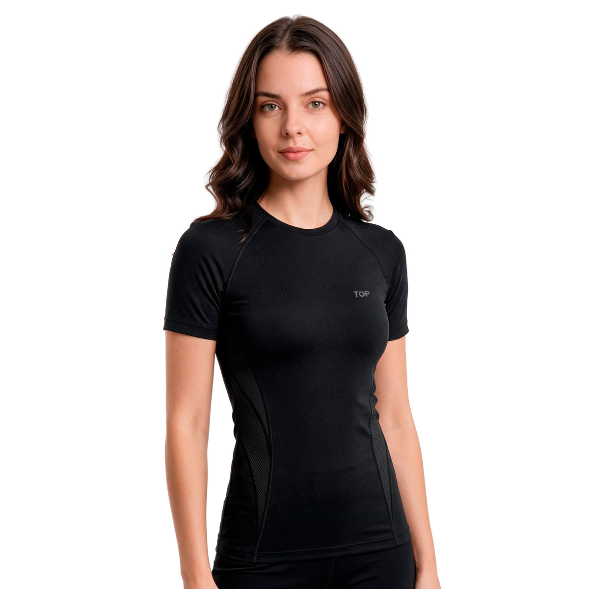 Camiseta Manga Corta Deportiva Primera Capa Mujer