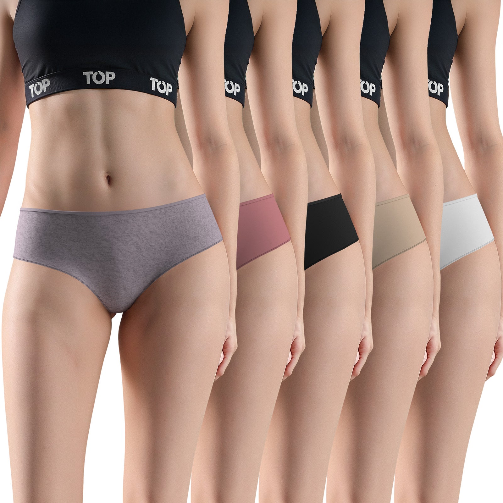 Calzón Pantaletas Algodón Sin Elástico Pack 5 C1