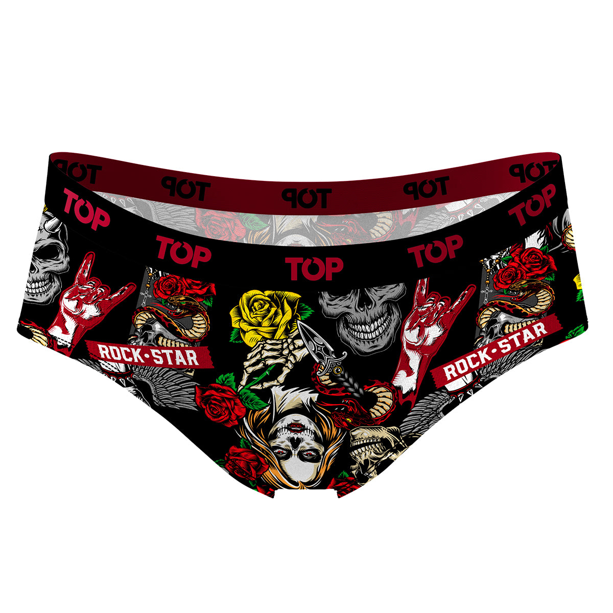 Calzón Pantaletas Algodón Con Elástico Pack 3 Icónicos - Rock C1