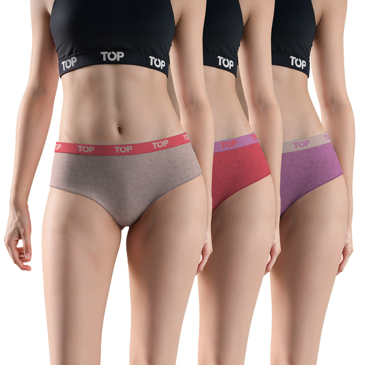 Calzón Pantaletas Algodón Con Elástico Pack 3 C10