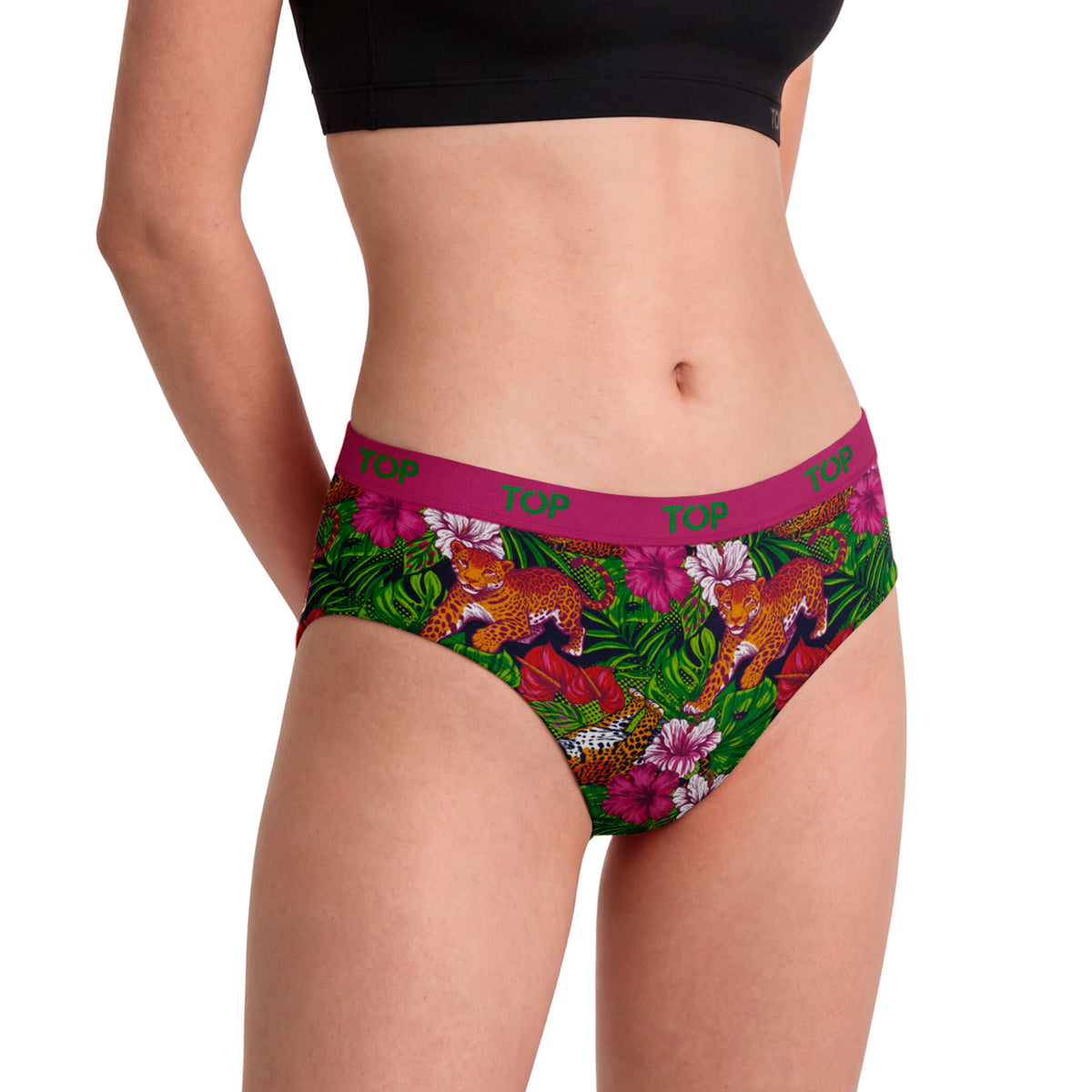 Calzón Pantaletas Algodón Con Elástico Pack 3 Colección Tropical C3