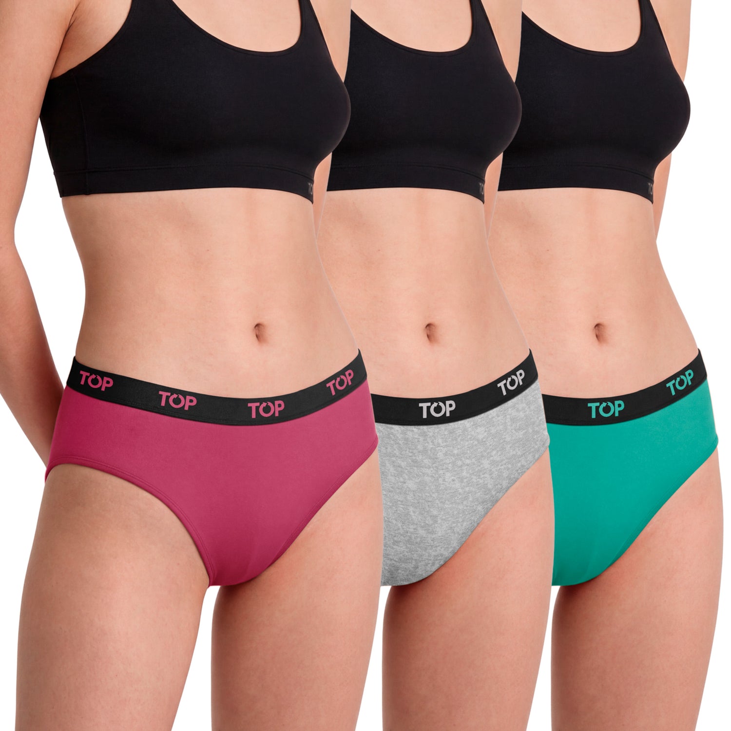 Calzón Pantaletas Algodón Con Elástico Pack 6 C2