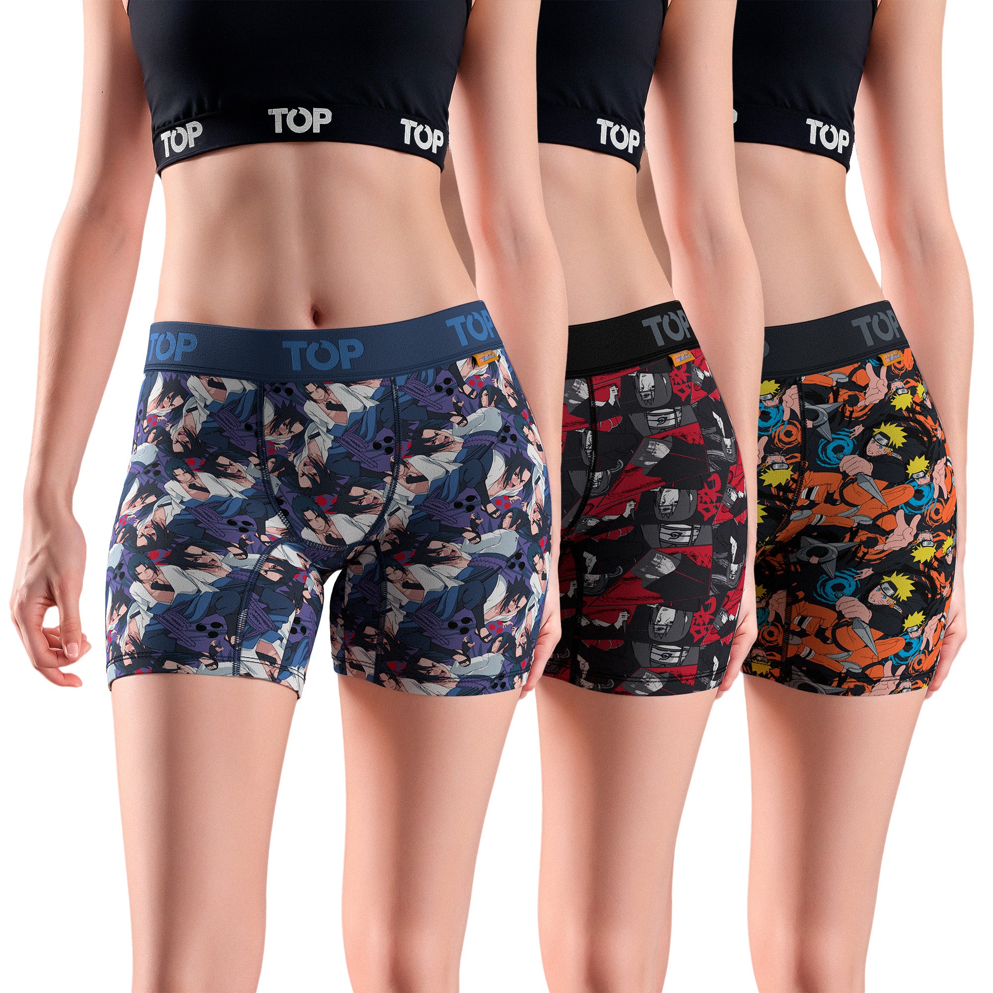 Bóxer Mujer Algodón Naruto Shippūden Pack 3 C2