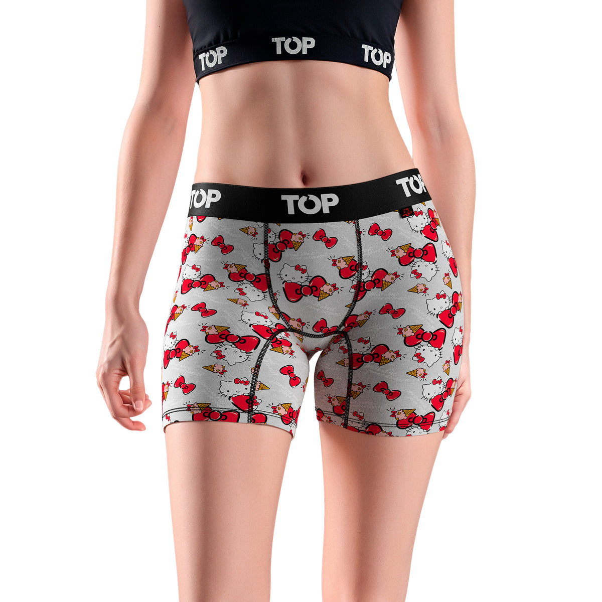 Bóxer Medio MUJER Algodón Pack 3 Hello Kitty C10
