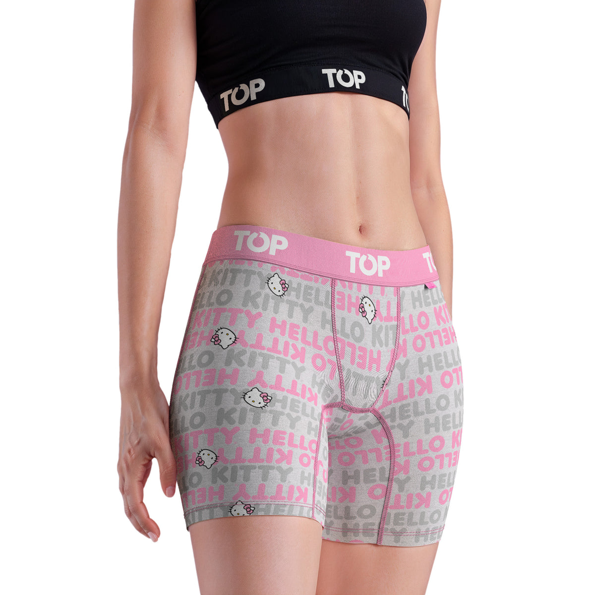 Bóxer Medio MUJER Algodón Pack 3 Hello Kitty C3