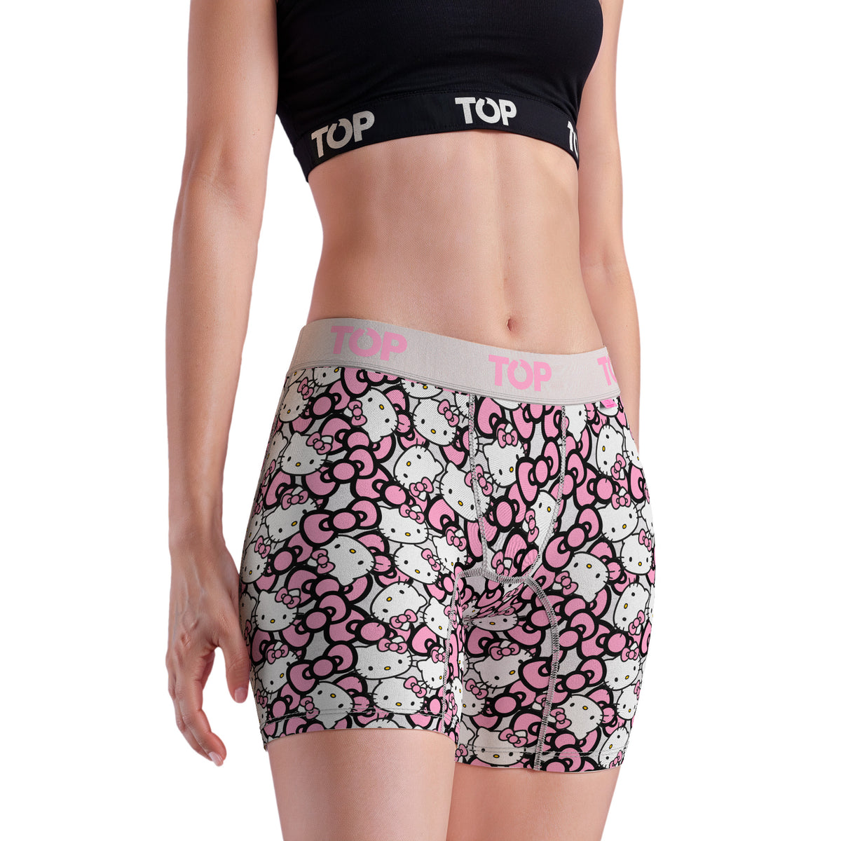 Bóxer Medio MUJER Algodón Pack 3 Hello Kitty C3