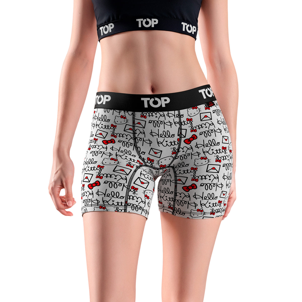 Bóxer Medio MUJER Algodón Pack 3 Hello Kitty C6