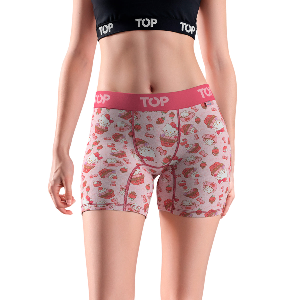 Bóxer Medio MUJER Algodón Pack 3 Hello Kitty C7